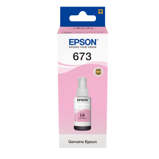 Bouteille d'encre EPSON 673 Light Magenta d'origine