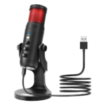 Microphone à condensateur USB Jmary PW9 avec éclairage RGB