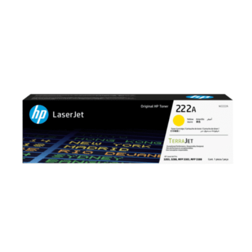 Toner HP d'origine 222A Jaune (W2221A) Toner HP d'origine 222A Jaune (W2221A)
